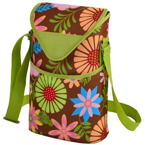 Picnic at Ascot Floral Two Bottle Tote