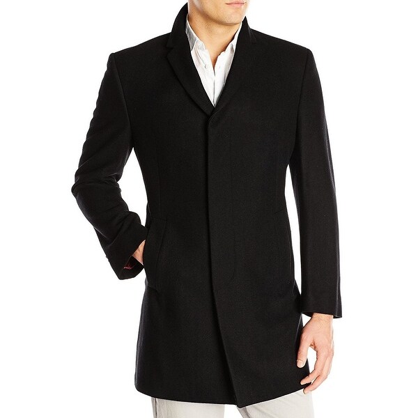 mens top coat slim fit