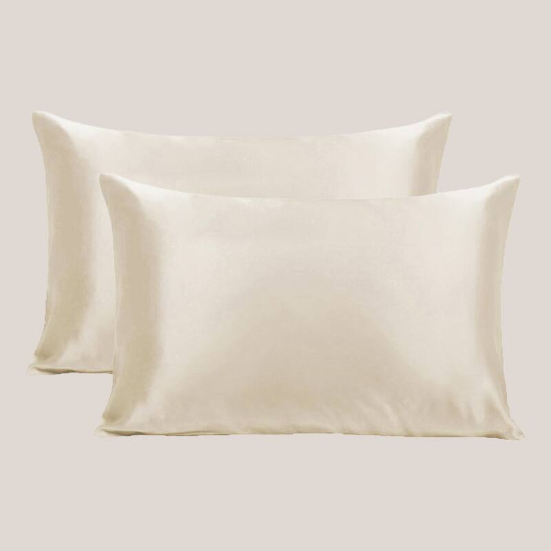 SHINE by NIGHT Satin Anti-Aging Pillowcase - 2 Pack - Gold - King