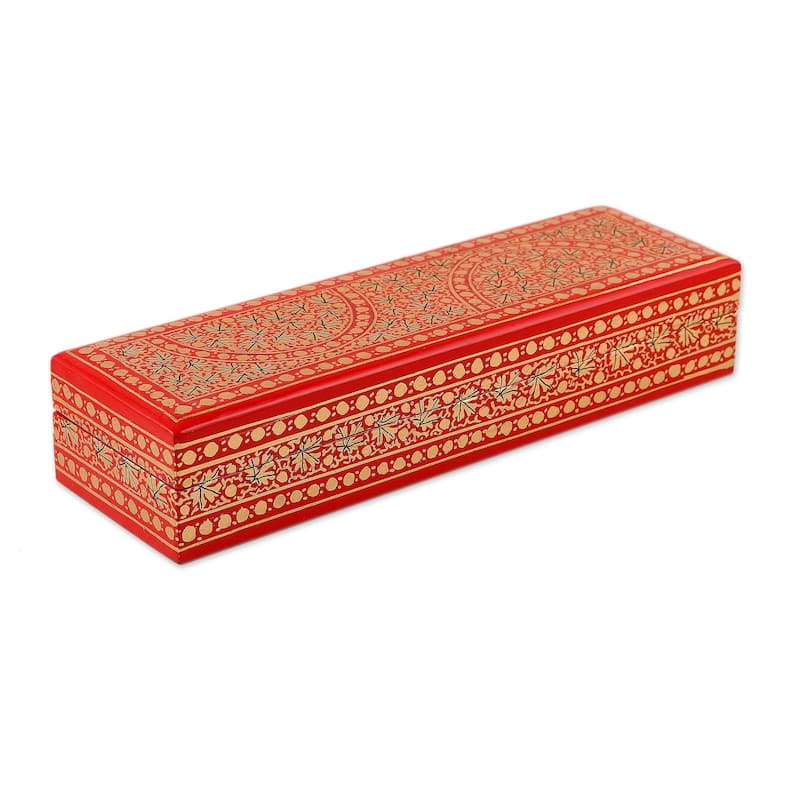 Novica Handmade Kashmir Beauty Papier Mache Decorative Box