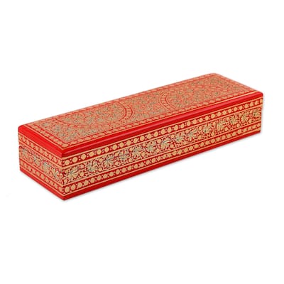 Novica Handmade Kashmir Beauty Papier Mache Decorative Box