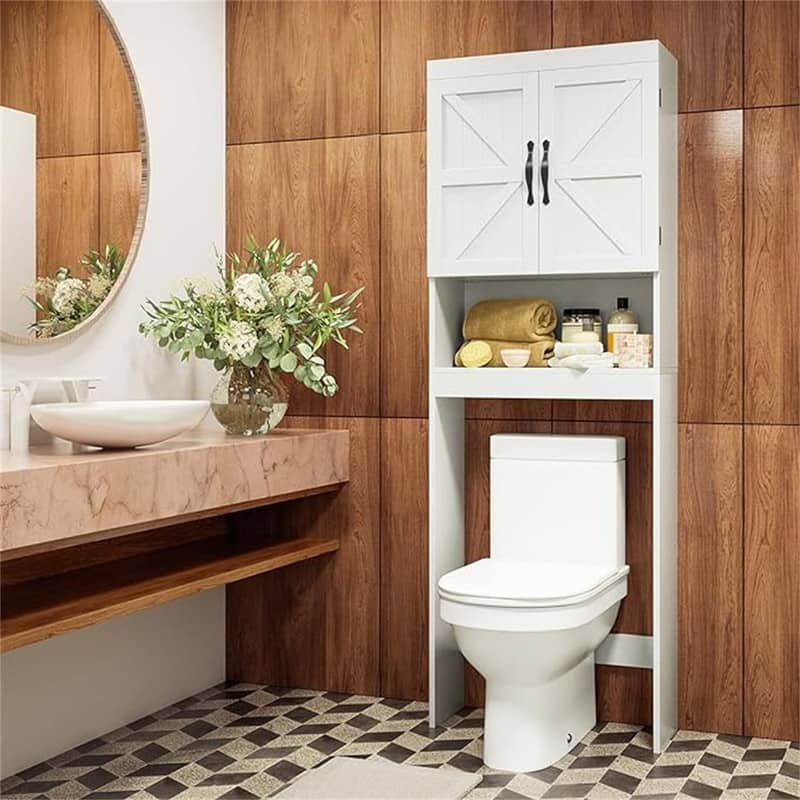 Over The Toilet Storage Cabinet - 23"D x 9"W x 67"H