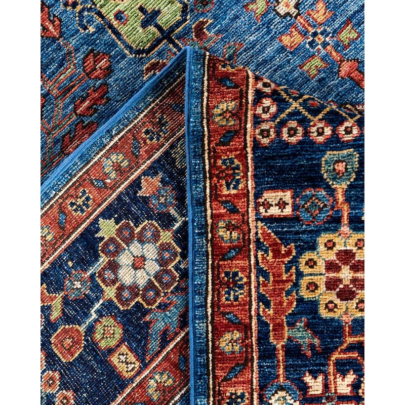 Serapi One-of-a-Kind Hand-Knotted Area Rug - Light Blue, 7' 10" x 10' 0" - 7' 10" x 10' 0"