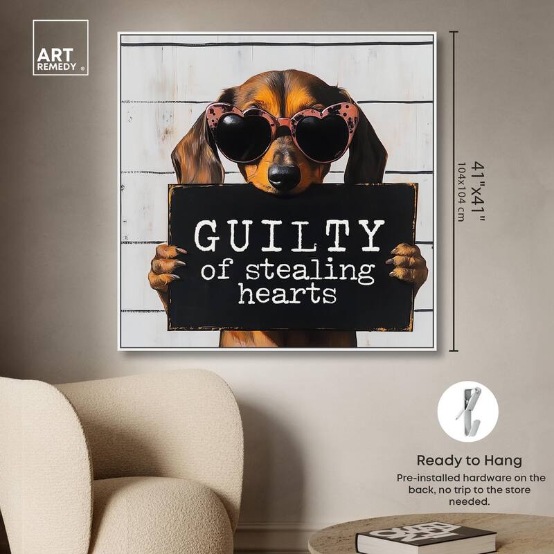 Guilty of Stealing Hearts Canvas by Art Remedy