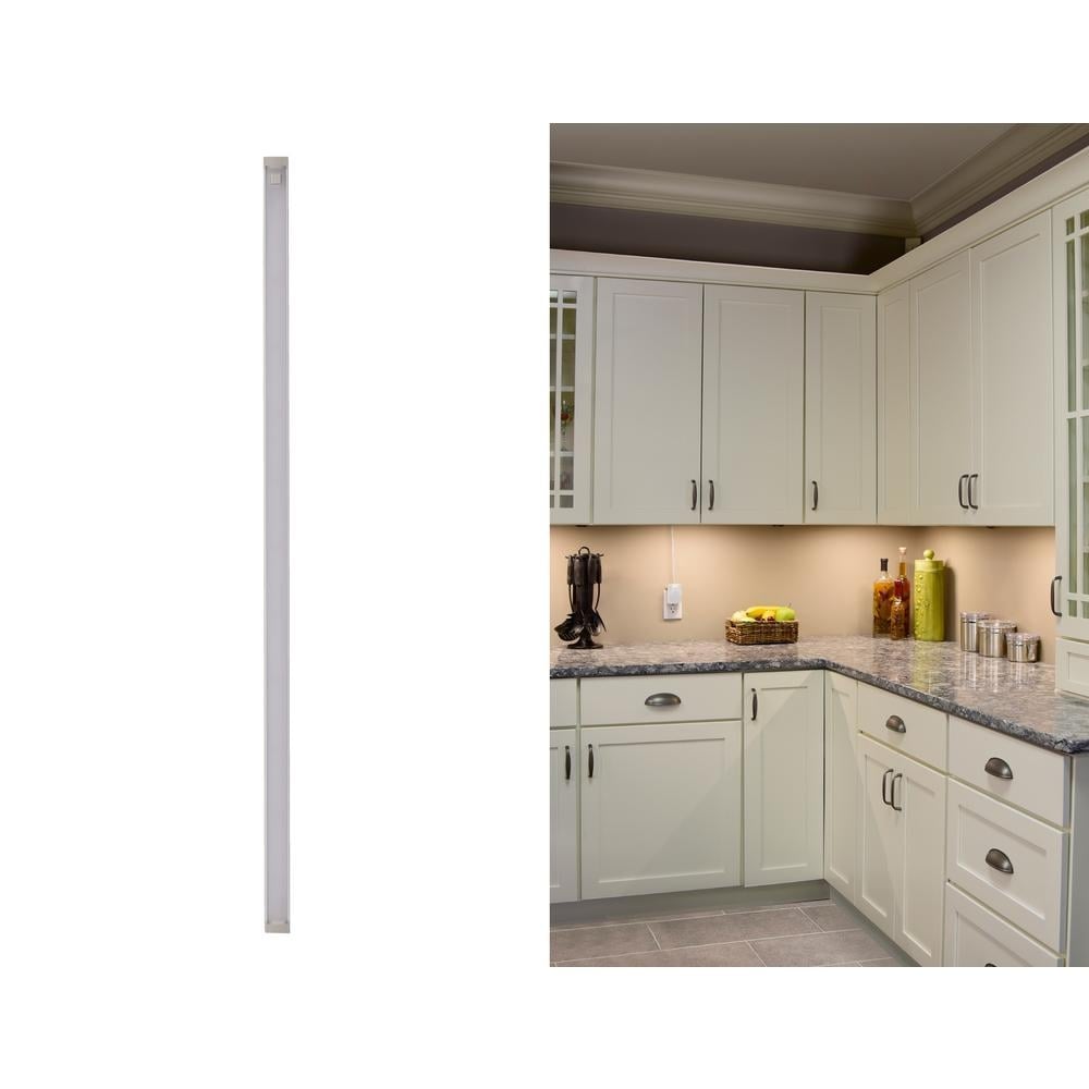 BLACK+DECKER Rechargeable Under Cabinet Lighting, Motion Sensor On/Off,  Warm White LED, Stick-On Install for Kitchen & Closets - 2 Light Bars 