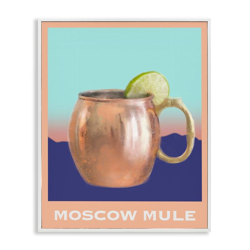 Stupell Moscow Mule over Landscape Framed Giclee Art Design By Matthew Piotrowicz - 24 x 30 - White