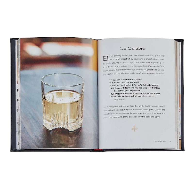 Graphic Image Viva Mezcal Coffee Table Book, Leather, Black
