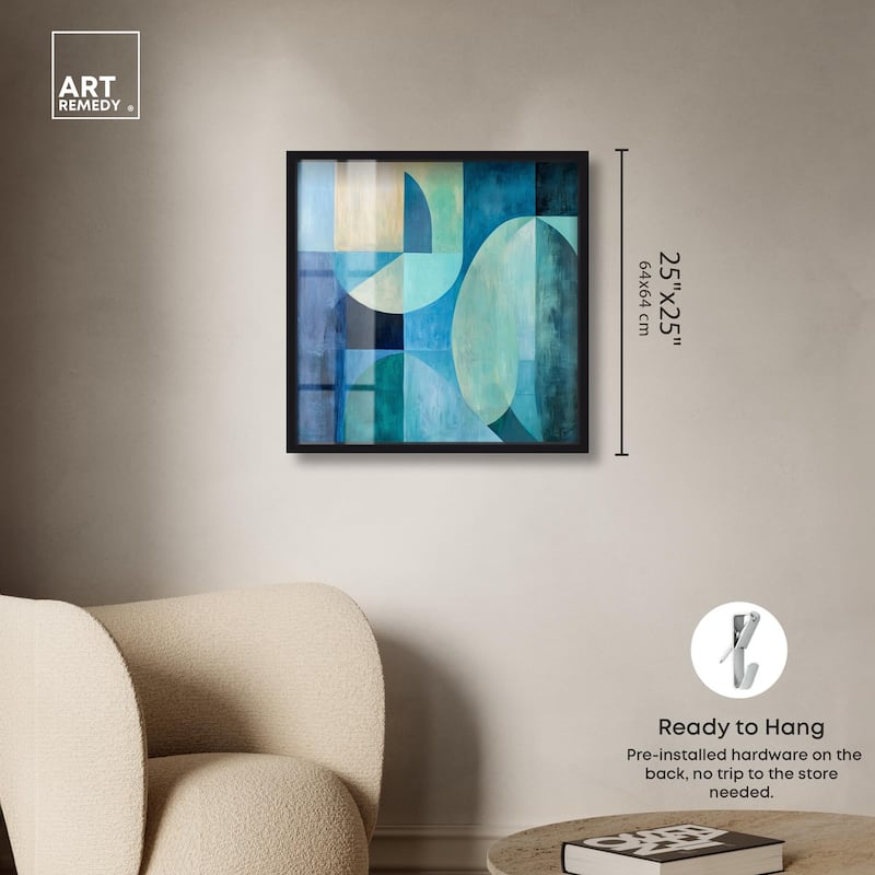 Color Blocks II Shadowbox by Art Remedy