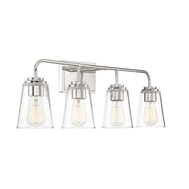 Meridian M80045 4 Light 32" Wide Bathroom Vanity Light with Tapered