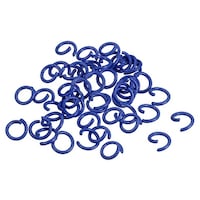 Open Jump Rings, 8mm O-ring Connectors for DIY, Sapphire Blue, 48Pcs ...