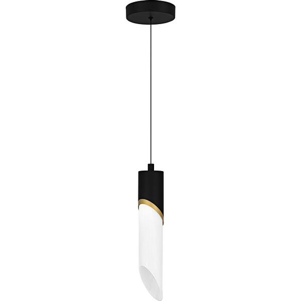 slide 2 of 9, Alys 1-Light Integrated LED Matte Black Mini Pendant