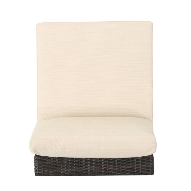 Santa Rosa Wicker Outdoor Armless Club Chair by Christopher Knight Home