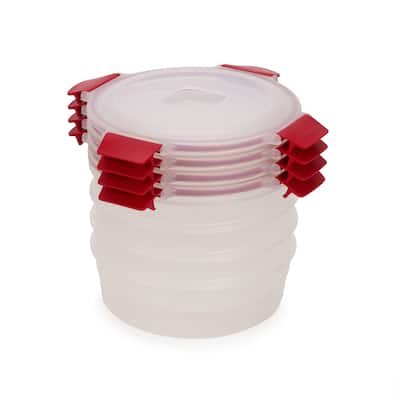 Joseph Joseph Nest Lock 8-piece Round Food Storage Container Set, BPA Free