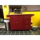 3-drawer Drop Leaf Kitchen Cart