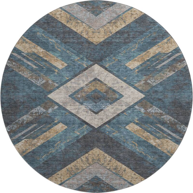 Premium Washable Super Soft Modern Global Mayfield Rug