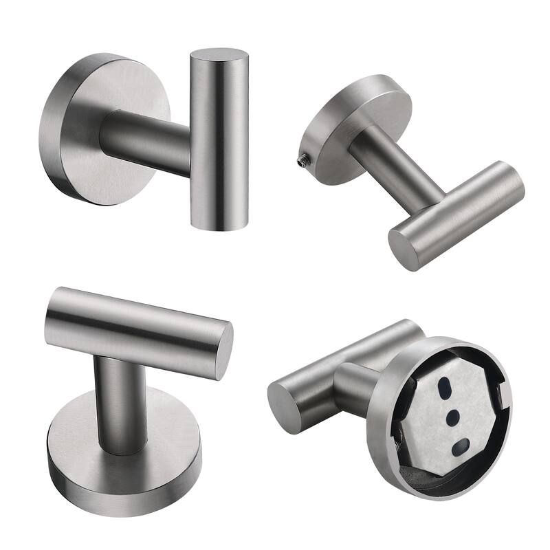 AITINKAN 4-Pack Bathroom Robe and Towel Hooks Stainless Steel