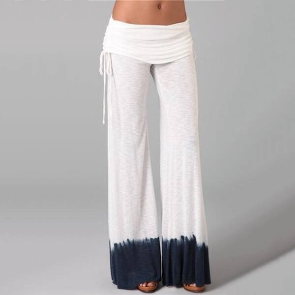 Shop High Waist White Wide Leg Pants Trousers Casual Wear Oversize