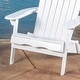 preview thumbnail 19 of 23, Hanlee Acacia Wood Folding Adirondack Chair by Christopher Knight Home - 29.50" W x 35.75" D x 34.25" H