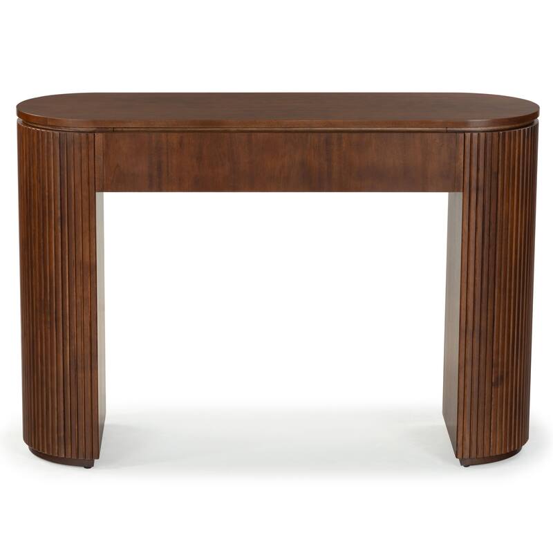 SAFAVIEH Couture Rikki Fluted 1 Drawer Wood Console Table - 48"W x 15"D x 32"H