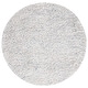 preview thumbnail 38 of 36, SAFAVIEH Handmade Berber Shag Bibeta Wool Rug 6' Round - Ivory/Blue - Round