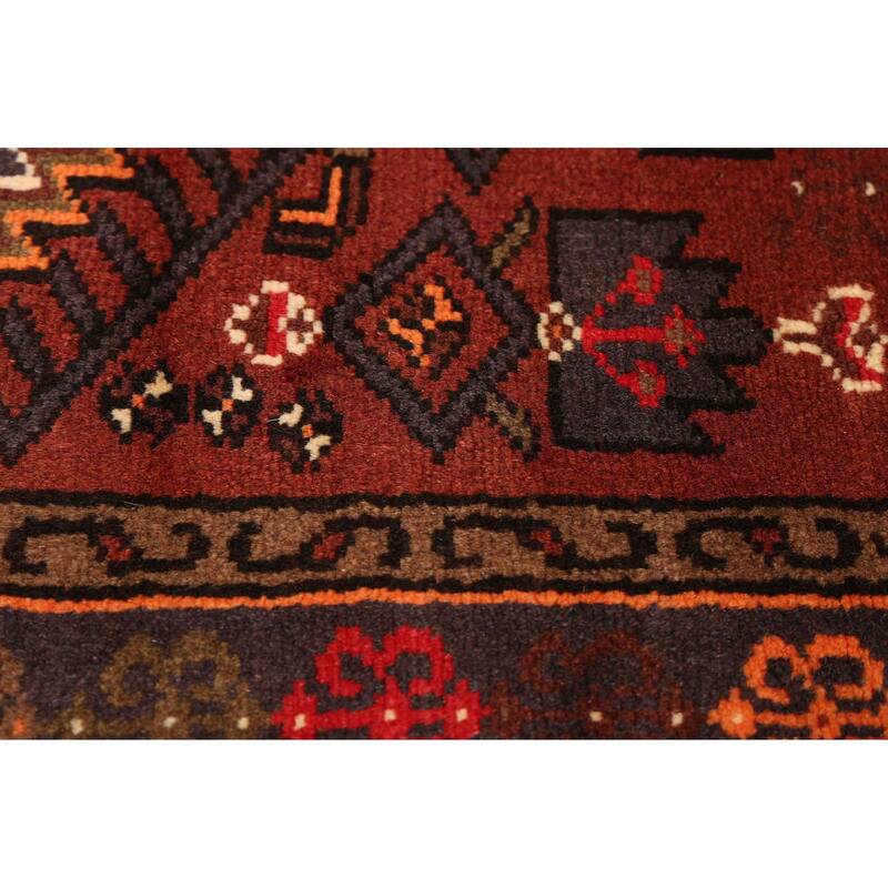 ECARPETGALLERY Hand-knotted Andelz Red Wool Rug - 3'2 x 5'1