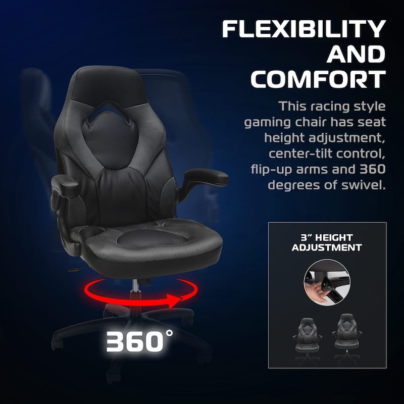 RESPAWN 3085 Ergonomic Gaming Chair, High Back PC Computer Desk Office Chair, Flip-up Arms