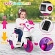 preview thumbnail 16 of 25, Gymax 12V Kids Ride on Unicorn Toy w/ Training Wheels Music One-button