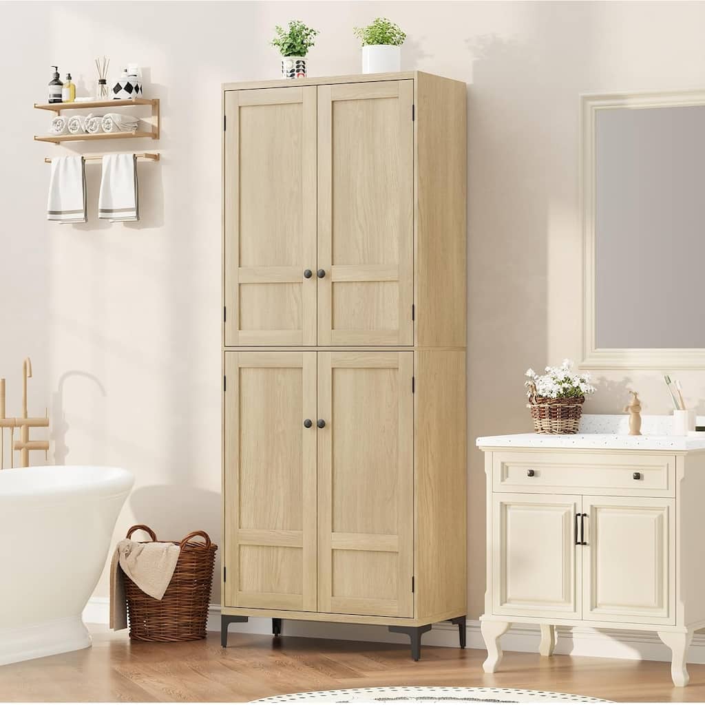 71 Inch Tall Storage Cabinet, 5 - Tier Kitchen Pantry Cabinet