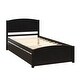 preview thumbnail 7 of 9, Twin Size Platform Bed with Trundle,Elegant Wood Frame for Maximized Space and Guest Accommodation