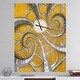 preview thumbnail 3 of 12, Designart 'Time Spiral in Antique Style' Oversized Contemporary Wall CLock 30 in. wide x 40 in. high