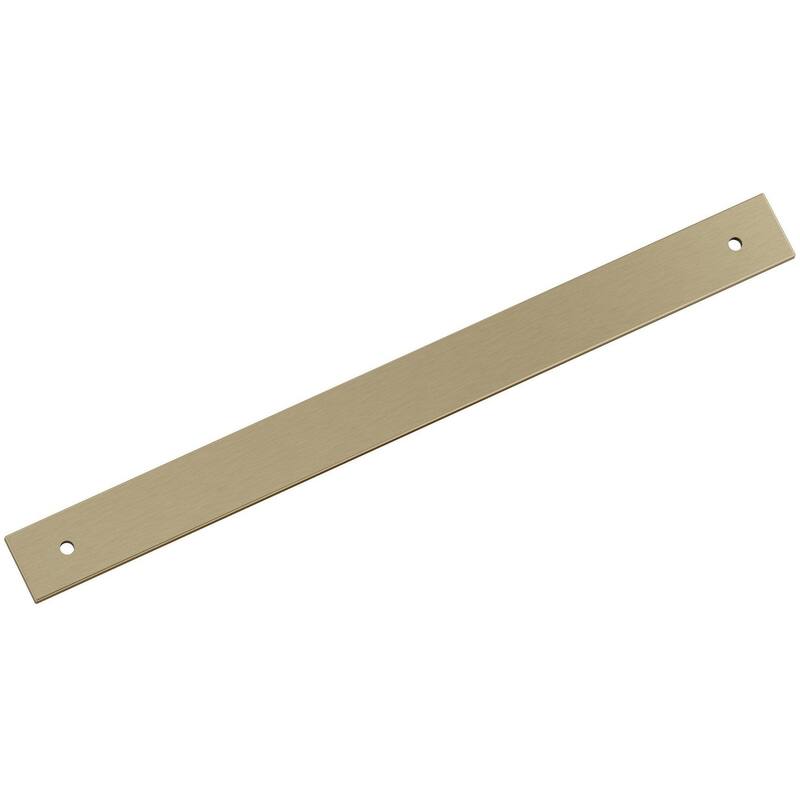 Amerock BP37767 Ladera 11-7/16" Backplate for 10-1/16" Center to - Golden Champagne