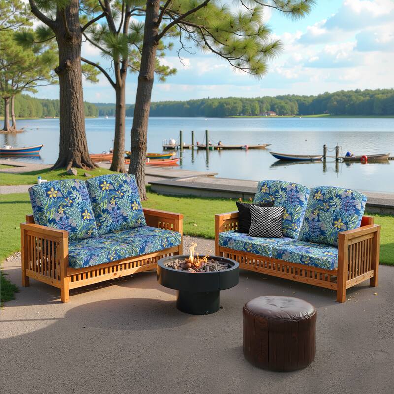 Pellebant 22 x 21 in Deep Seat Chair Outdoor Cushion Set