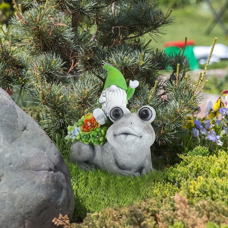 Solar Garden Outdoor Statues with LED Light