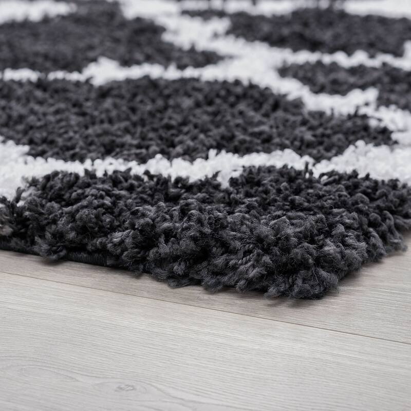 Joy Shag Moroccan Geometric Indoor Area Rug