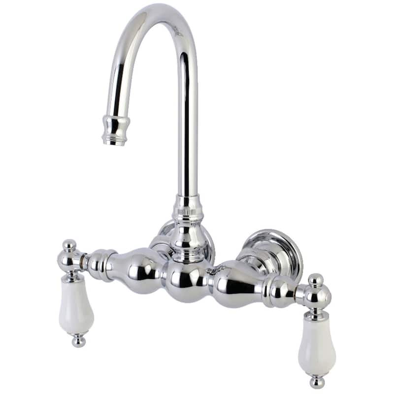 Kingston Brass Vintage Wall Mounted Clawfoot Tub Filler - Polished Chrome