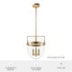 preview thumbnail 6 of 10, Hunter Karloff Clear Glass Bell-Shaped Pendant - Kitchen Island, Dining Room, Entry - Modern Farmhouse, Rustic, Industrial