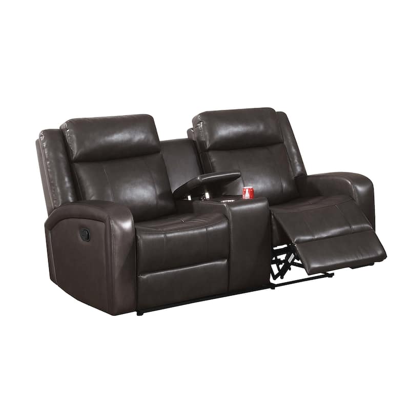 Motion Loveseat In Dark Brown
