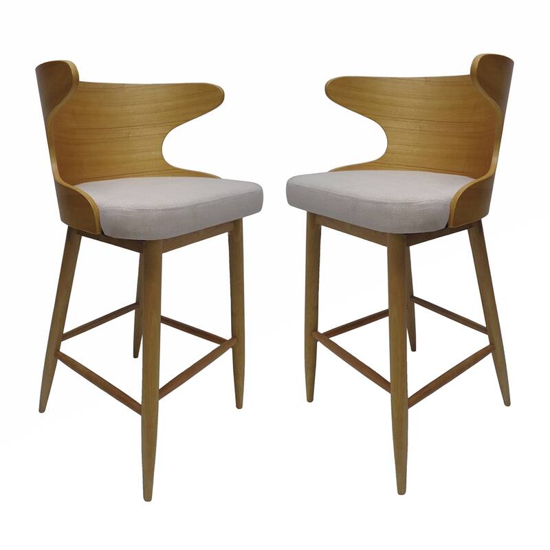 2PCS Wooden Bar Chair