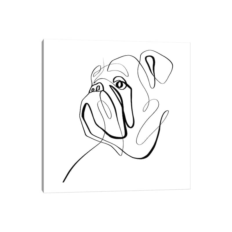 iCanvas "Bulldog II" by Dane Khy Canvas Print