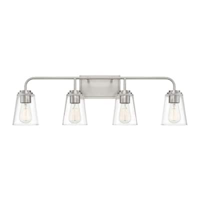 Meridian M80045 4 Light 32" Wide Bathroom Vanity Light with Tapered