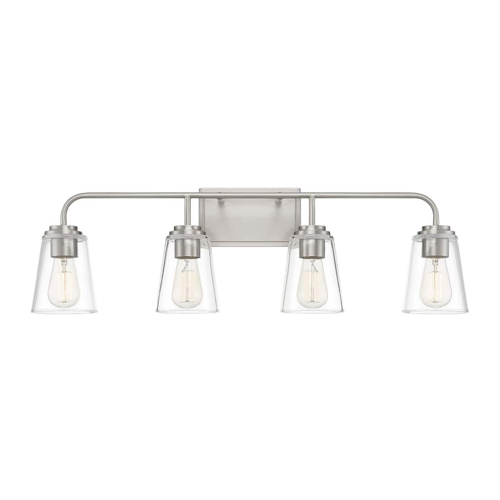 Meridian M80045 4 Light 32" Wide Bathroom Vanity Light with Tapered