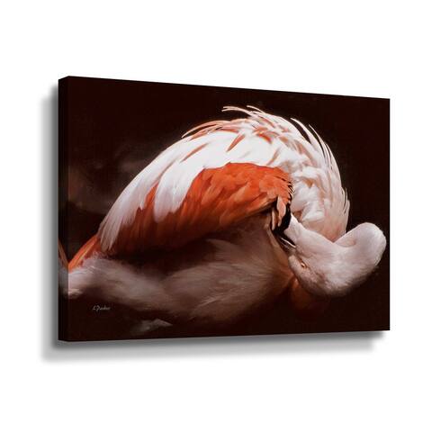 Flamingo Love Gallery Wrapped Canvas