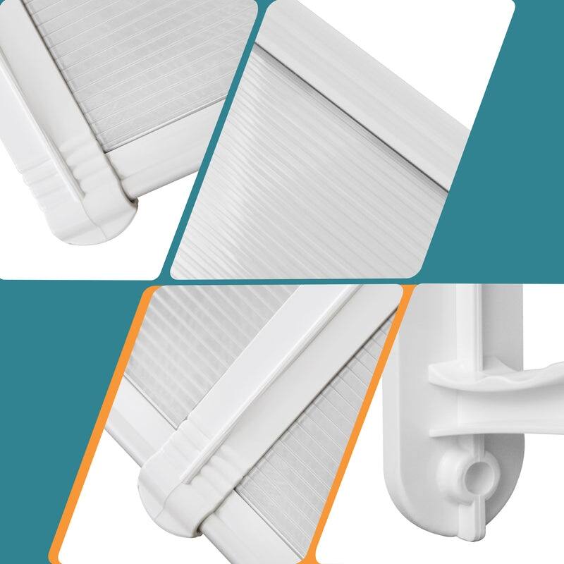 MCombo 40×120 Window Awning with Polycarbonate Board, 4012