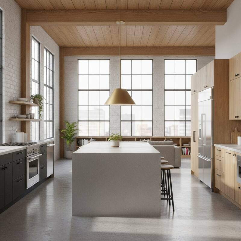 22 inch Integrated LED Pendant Light Diameter 5 Color Temperature Dimmable