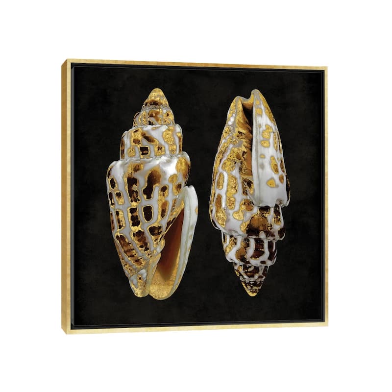 iCanvas "Golden Ocean Gems I" by Caroline Kelly Framed Canvas Print - Gold - 12x12