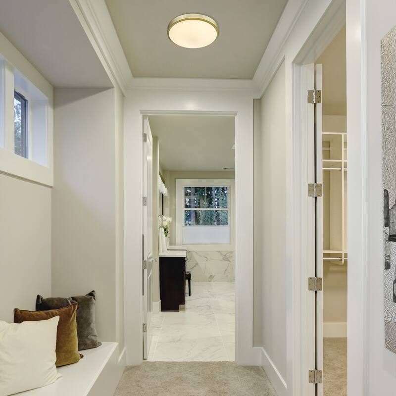 Gabi 13" Wide LED Flush Mount with Opal Glass