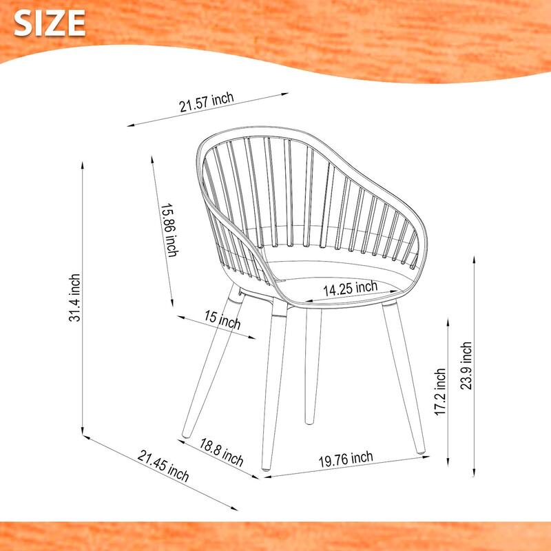 Amazonia Rubi Lazy Susan Outdoor Wood Patio Dining Set