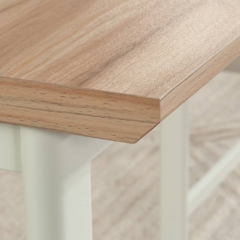 Wood Desk Return 42" with Scratch-Resistant Surface, Brown