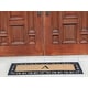 preview thumbnail 60 of 187, Non Slip Coir Low Profile Myla Monogrammed Entry Doormat, 17.7"x47.25"