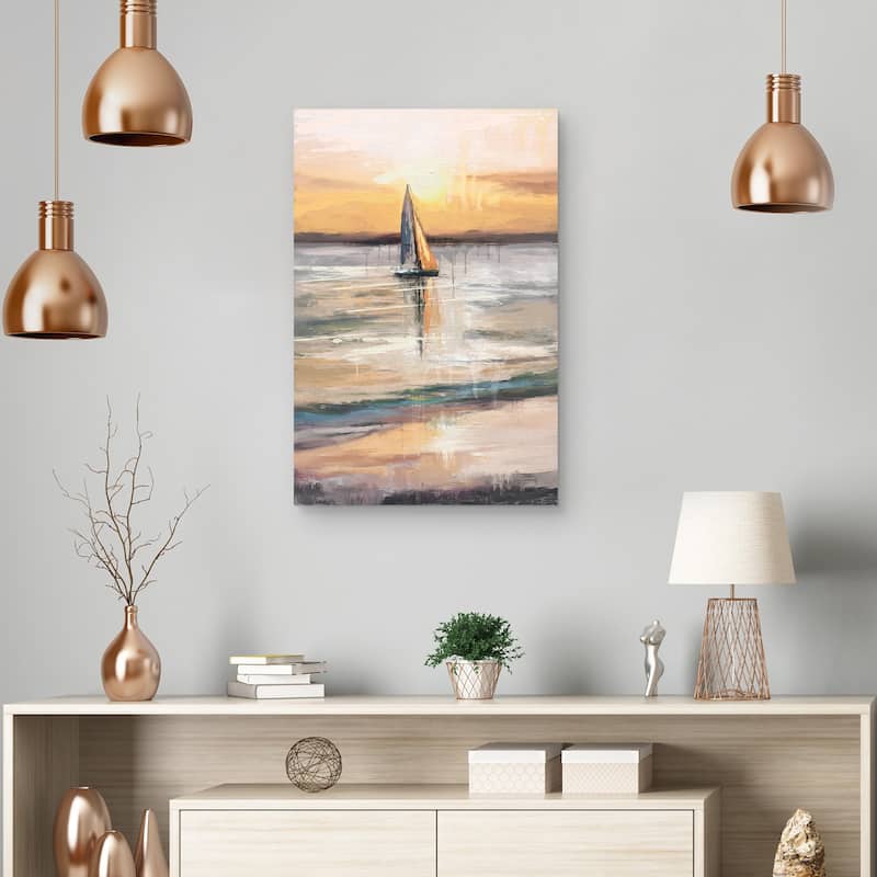 Twilight Sail by Studio Arts Canvas Art Print